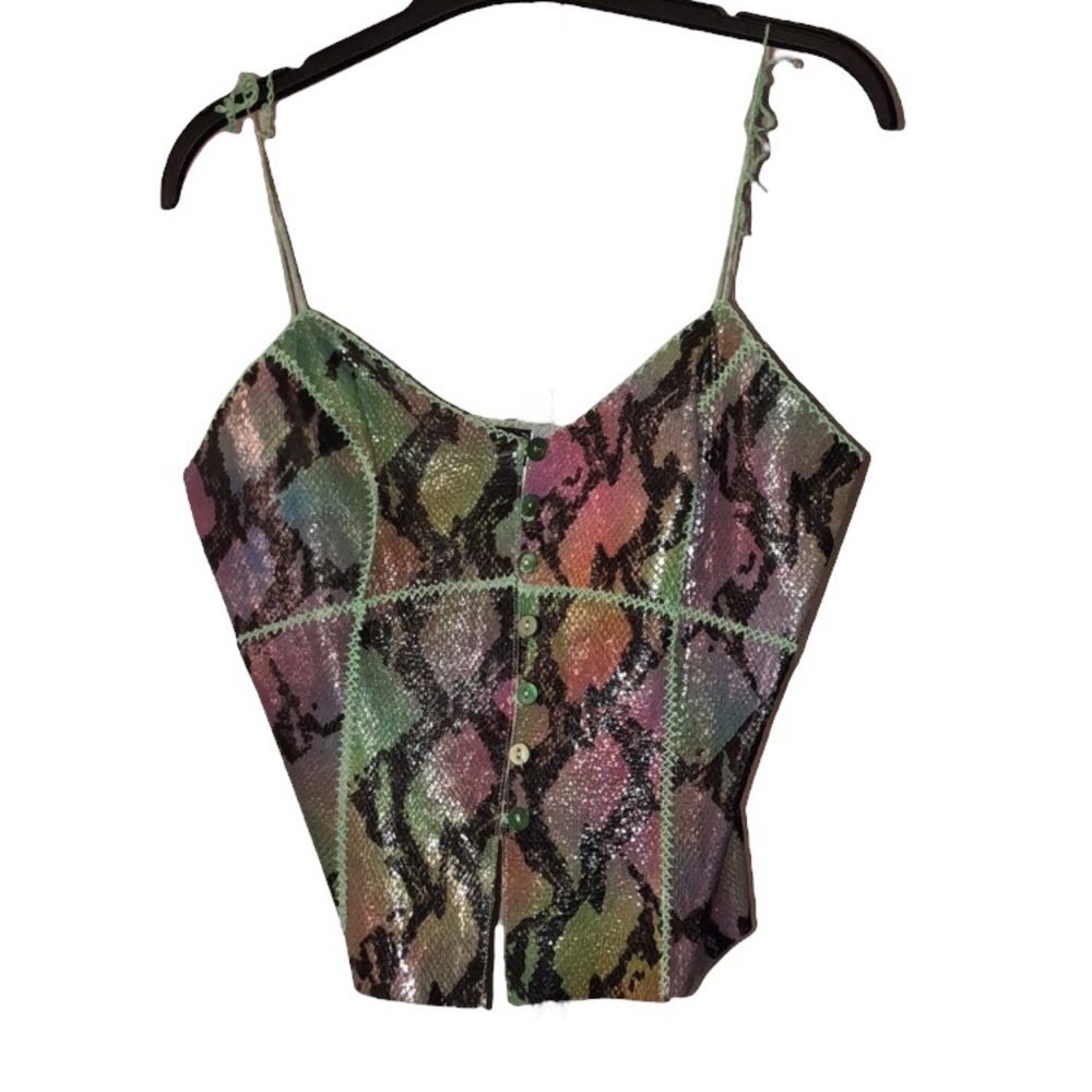 🌈Snake Skin Bustier🐍